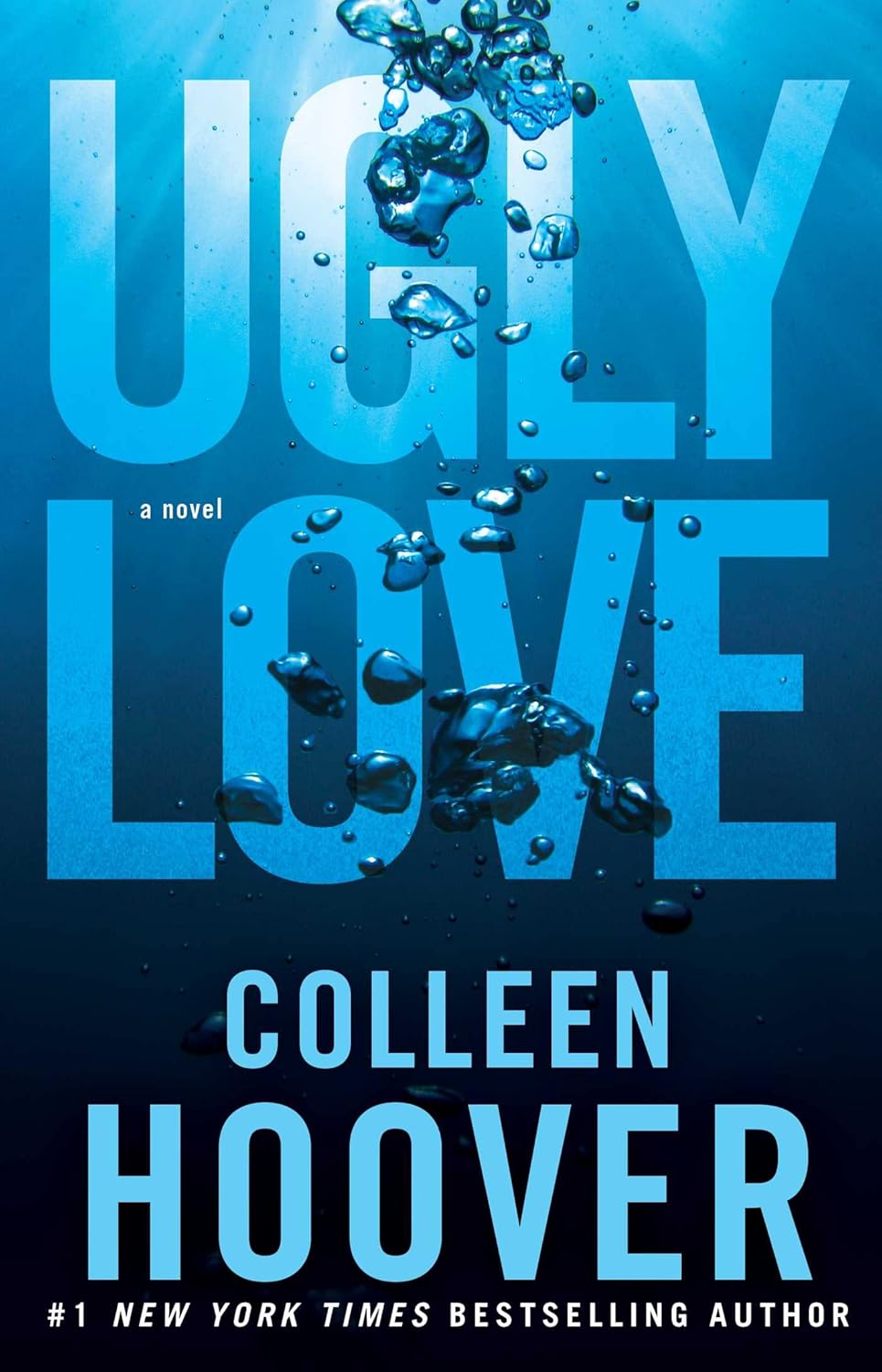 Book cover of 'Ugly Love' by Colleen Hoover with underwater design.