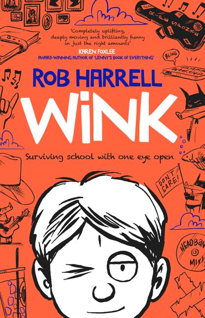 Wink by Rob Harrell: stock image of front cover.
