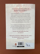 Load image into Gallery viewer, A Bitter Harvest by Peter Yeldham: photo of the back cover which shows very minor (barely visible) scuff marks along the edges, and a crease on the top-left corner.
