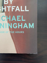 Load image into Gallery viewer, By Nightfall by Michael Cunningham book: photo of minor scuff marks on the bottom-right corner of the front cover.

