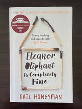 Load image into Gallery viewer, Eleanor Oliphant is Completely Fine by Gail Honeyman book: photo of the front cover.
