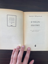 Load image into Gallery viewer, Ethan Frome by Edith Wharton book: photo of very minor yellowing bordering the title page. 
