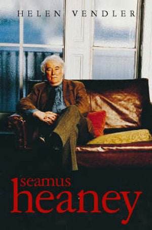 Seamus Heaney by Helen Vendler: stock image of front cover.