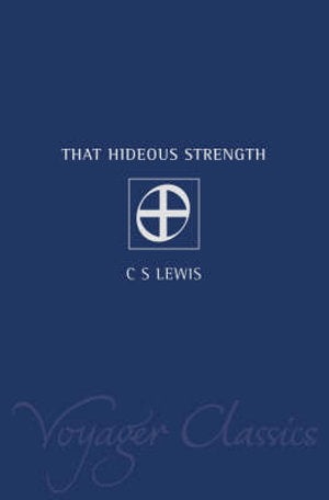 That Hideous Strength by CS Lewis book: stock image of front cover.