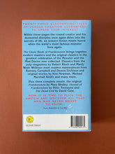 Load image into Gallery viewer, The Giant Book of Frankenstein by Stephen Jones: photo of the back cover which shows very minor scuff marks along the edges.
