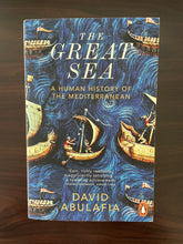 Load image into Gallery viewer, The Great Sea by David Abulafia book: photo of the front cover.
