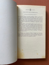 Load image into Gallery viewer, The Rope and Other Plays by Plautus: photo of the first page in the book which shows patches of discolouring along the bottom of the page.
