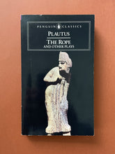 Load image into Gallery viewer, The Rope and Other Plays by Plautus: photo of the front cover which shows obvious creasing on the left-hand side, running parallel to the spine.
