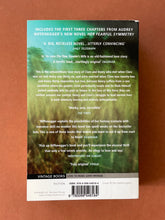 Load image into Gallery viewer, The Time Traveler&#39;s Wife by Audrey Niffenegger: photo of the back cover which shows minor scuff marks along the edges.
