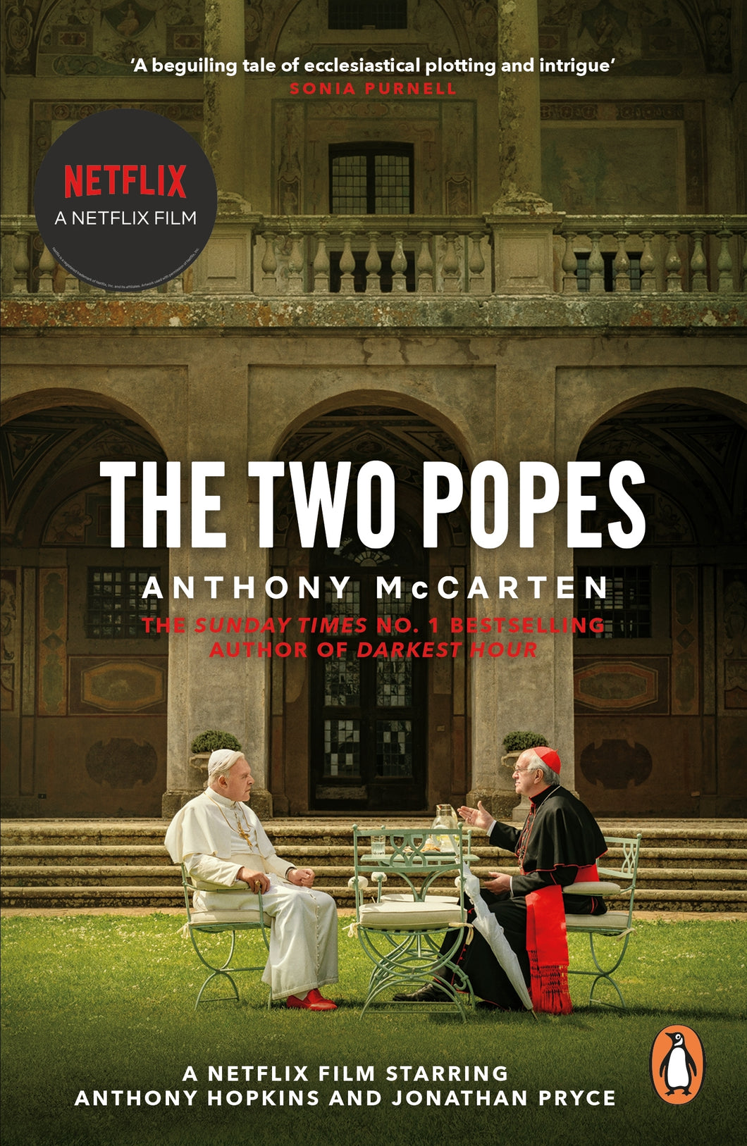 The Two Popes by Anthony McCarten: stock image of front cover.